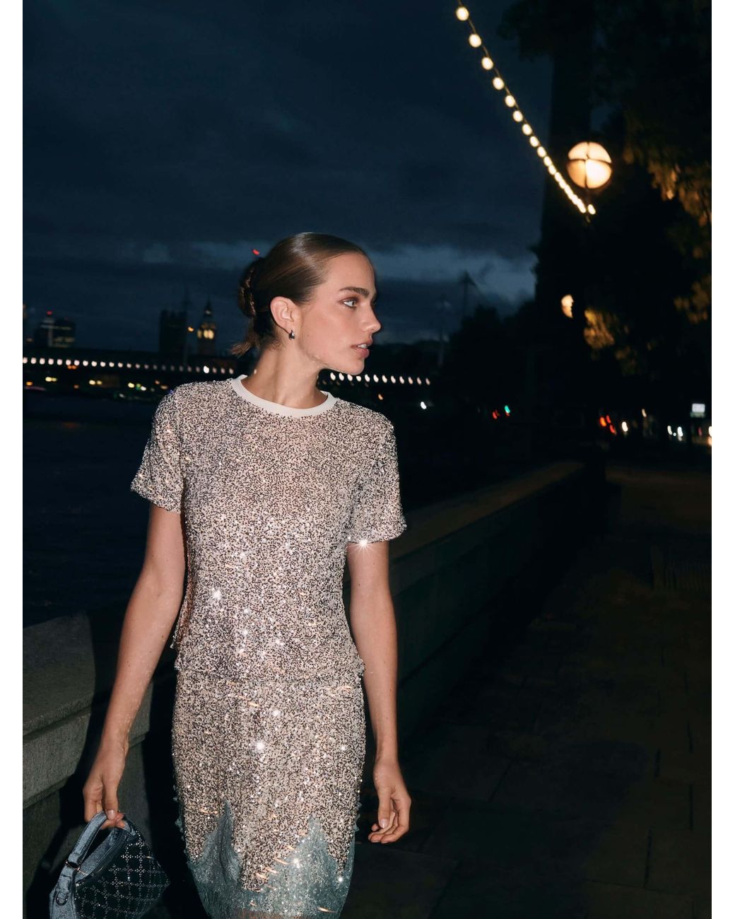 Never Fully Dressed Brown Sequin Mini Maeva Skirt