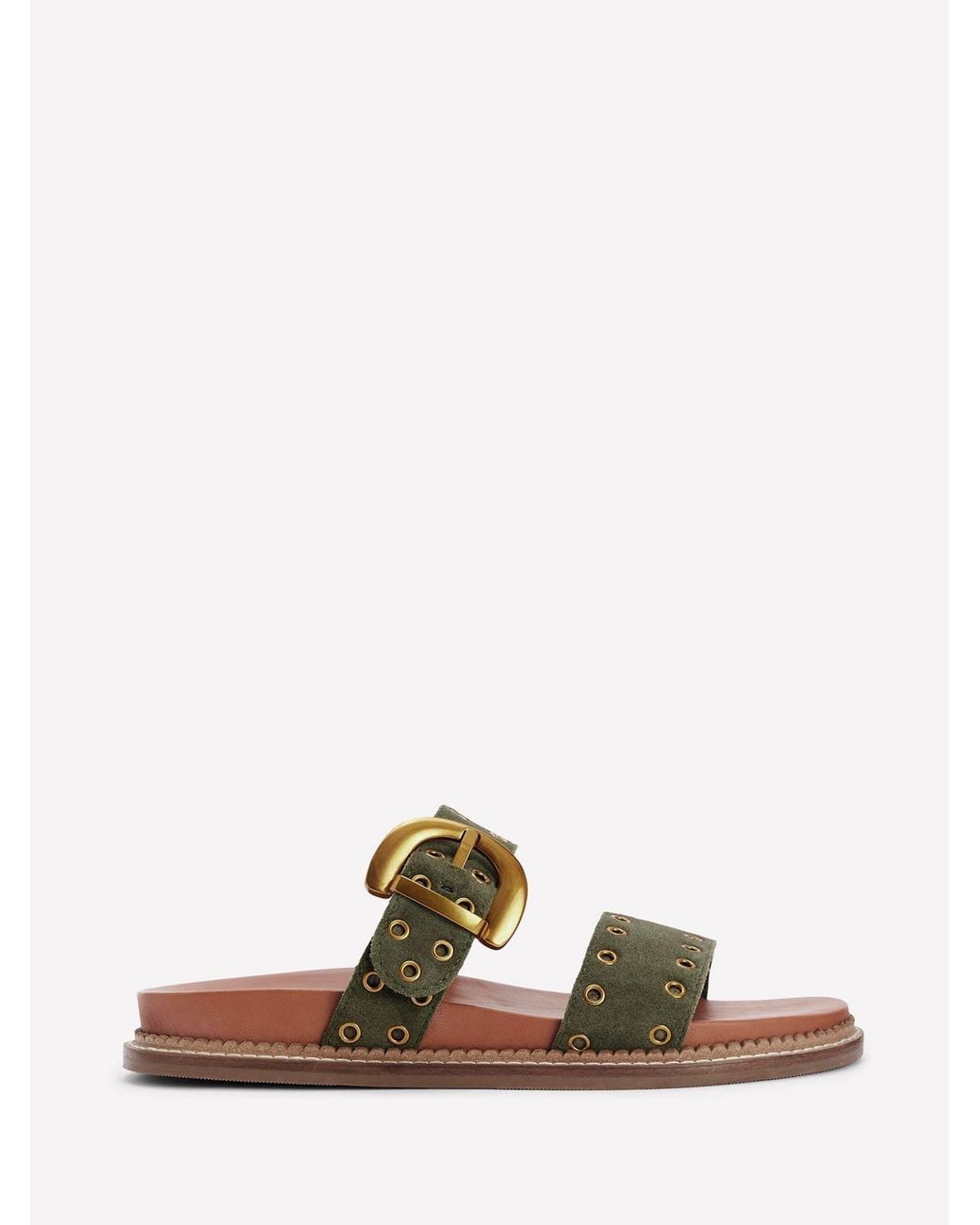Boden Green Caryl Double Strap Sandals