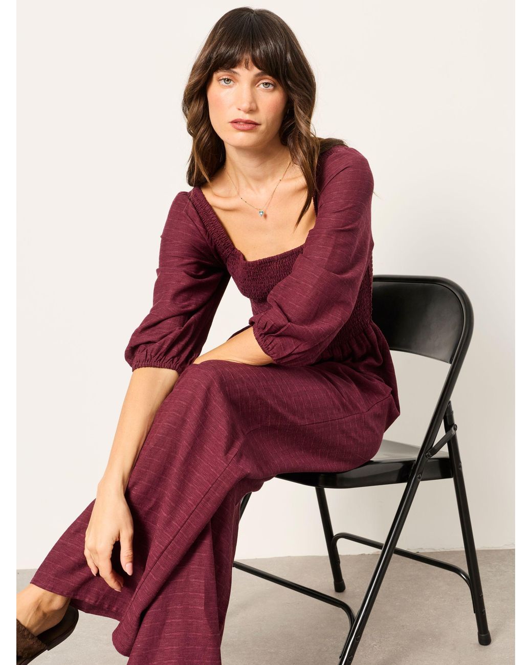 FatFace Adele Shirred Jumpsuit