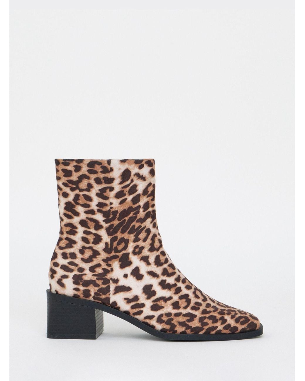 Square Boot Design Simply Be Square Toe Ankle Boots in Brown | Lyst