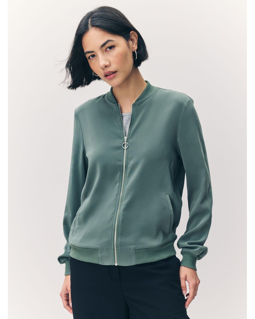 Vero Moda Green Lightweight Bomber Jacket