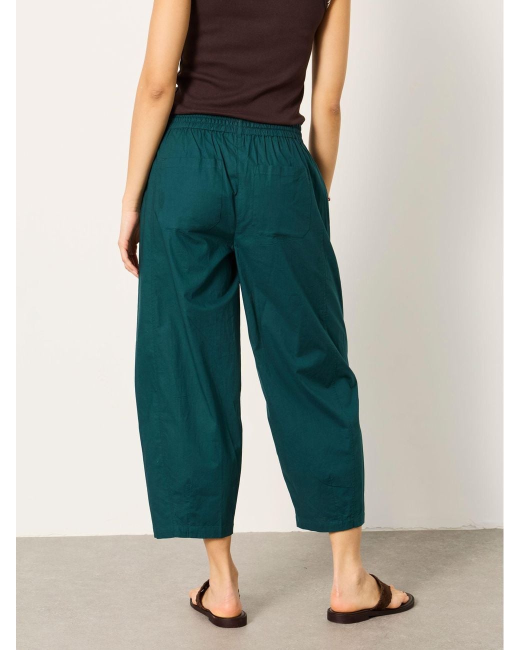 FatFace Blue River Poplin Tapered Trousers