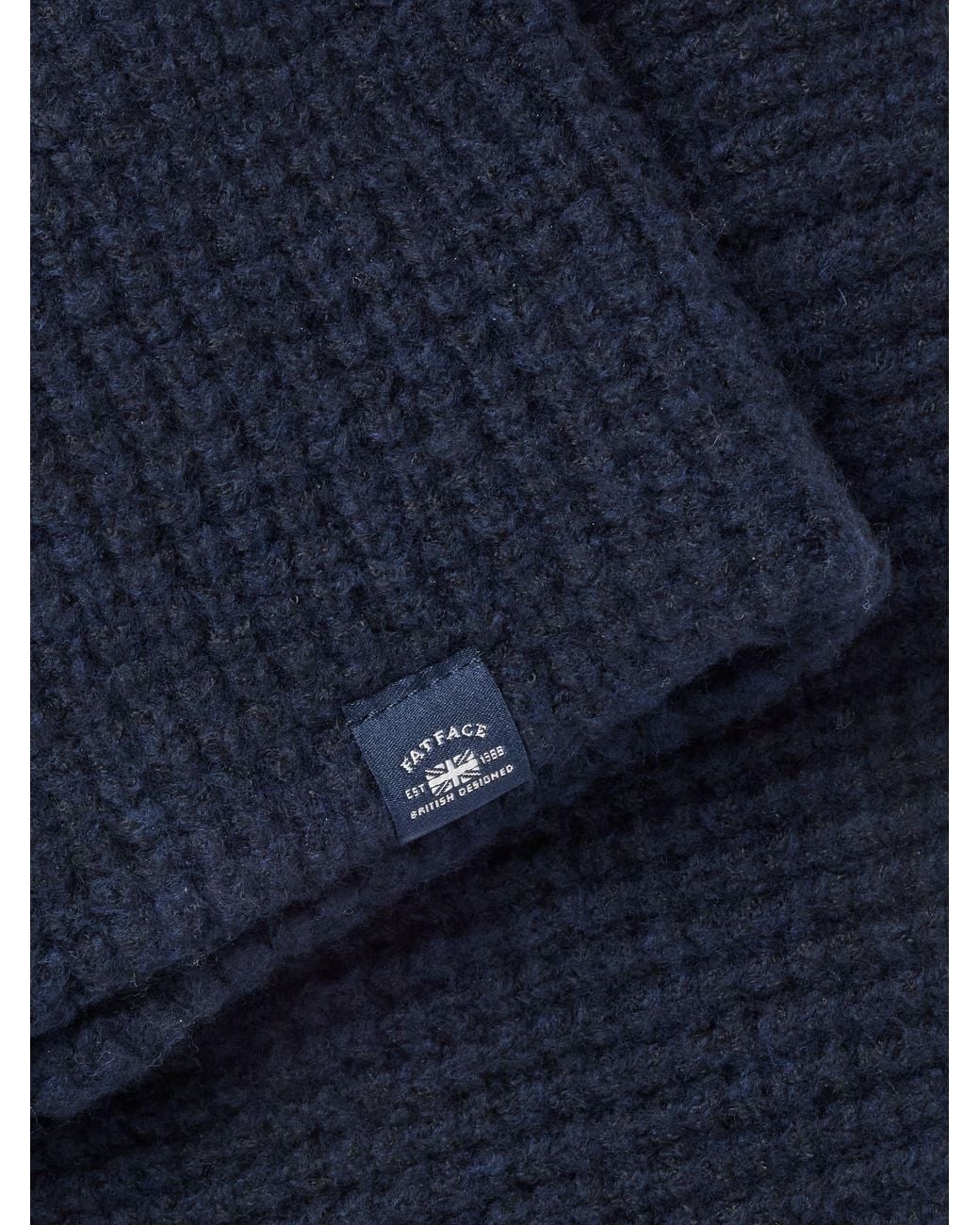 FatFace Blue Fatface Waffle Snood for men