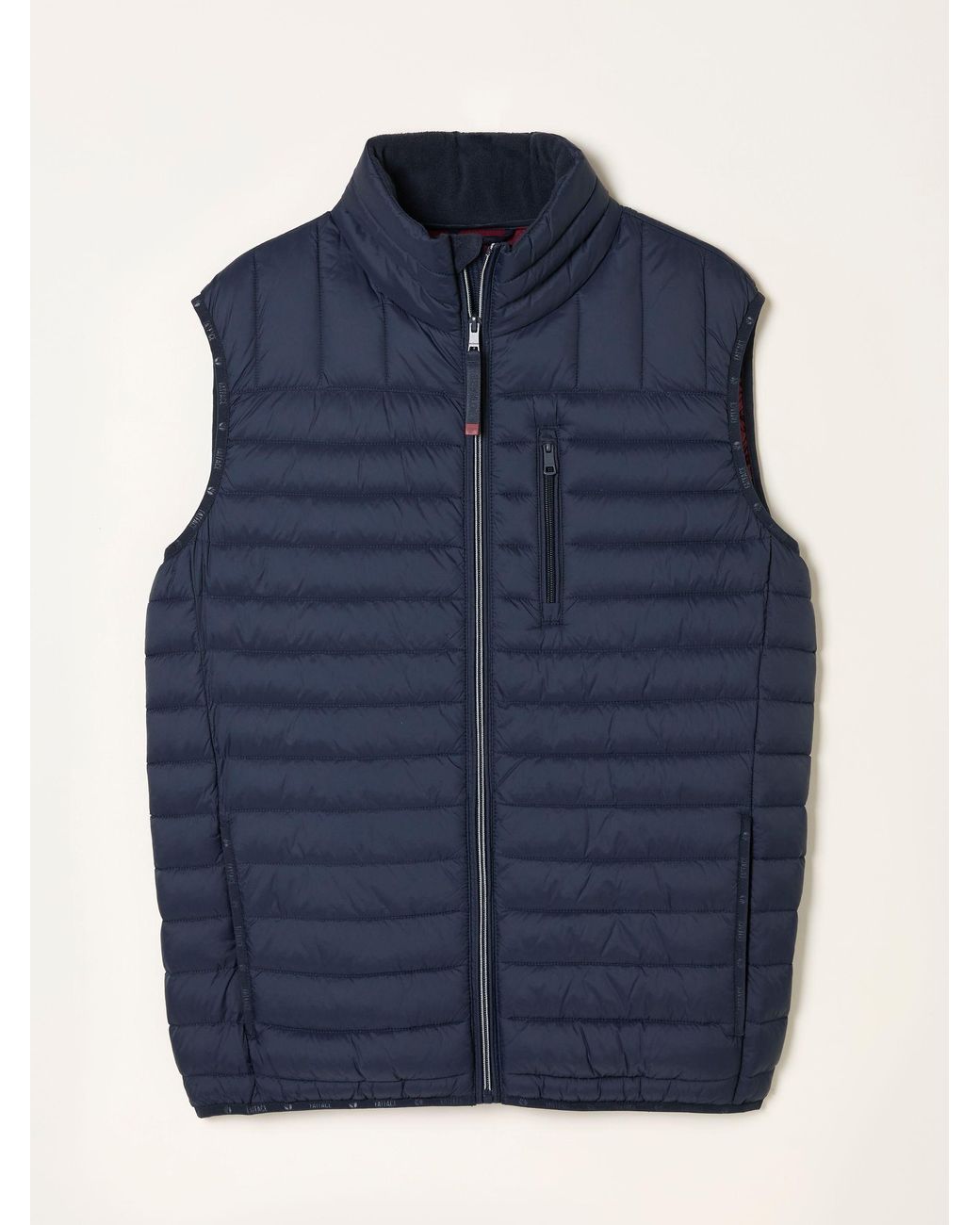 FatFace Red Dartmouth Padded Gilet for men
