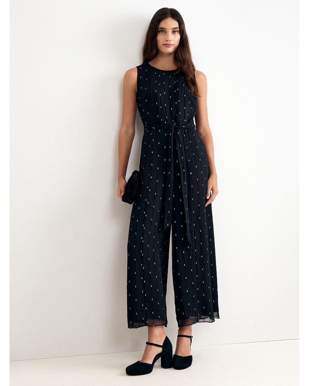 Phase Eight Black Suede Platform Shoes