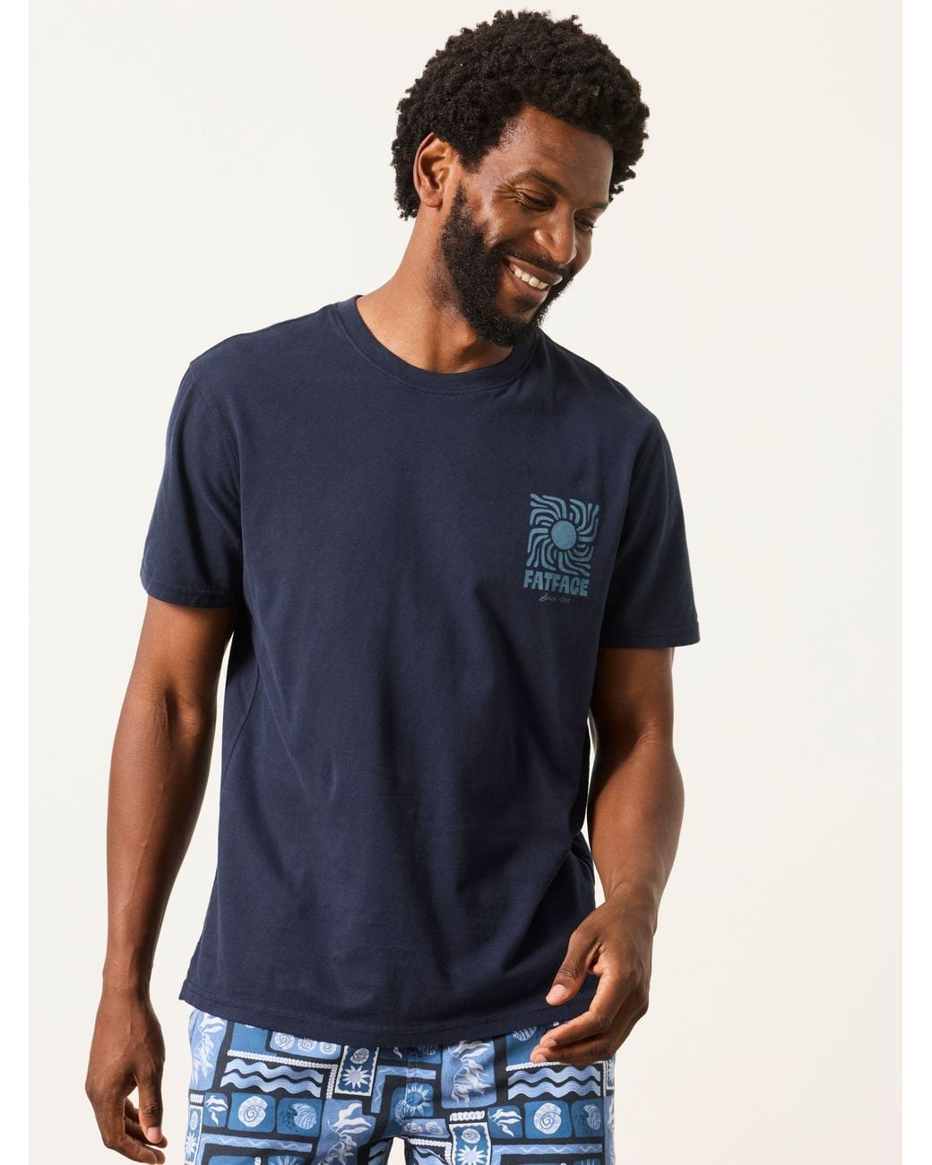 FatFace Blue Graphic T-Shirt for men