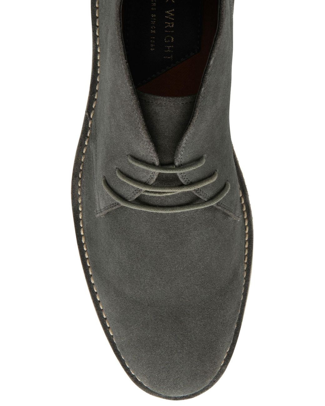Frank Wright Black Suede Desert Boots for men