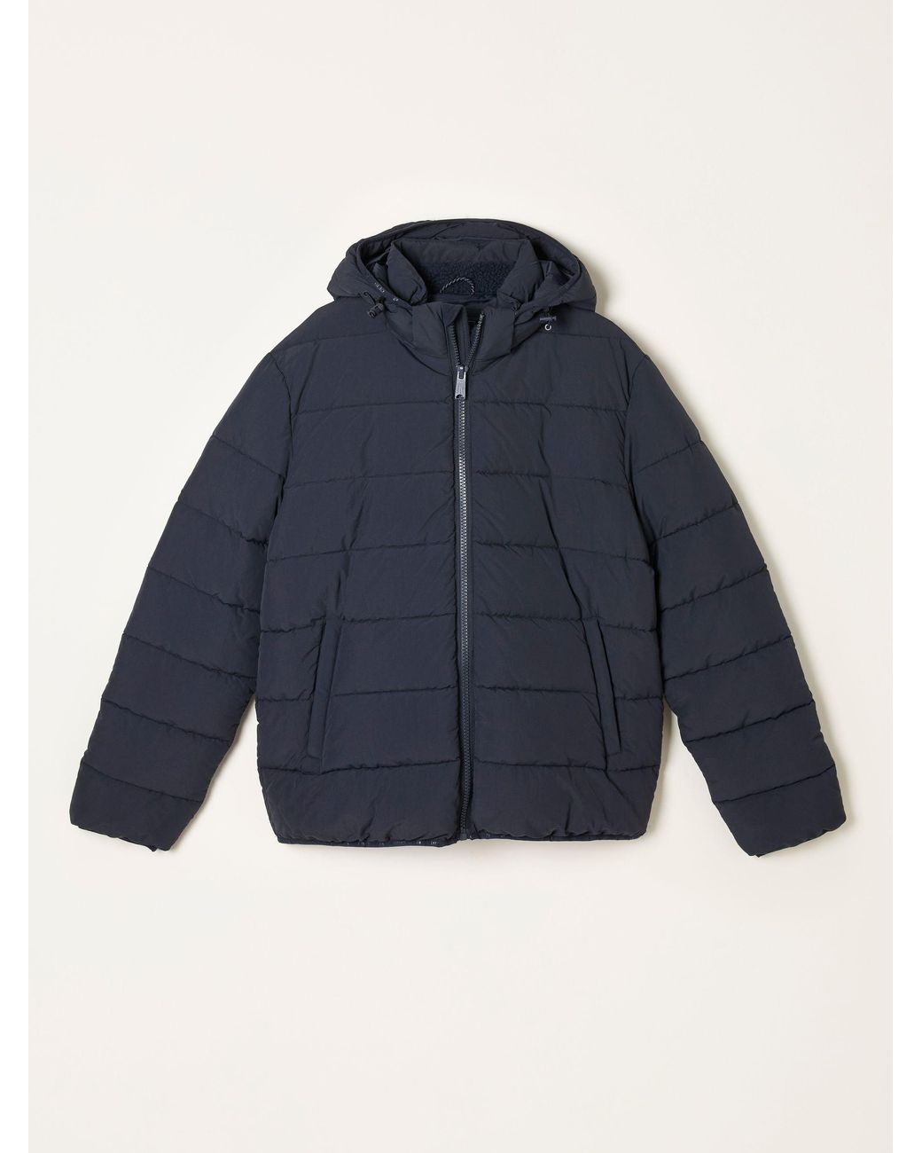 FatFace Black Winkworth Hooded Puffer Jacket for men