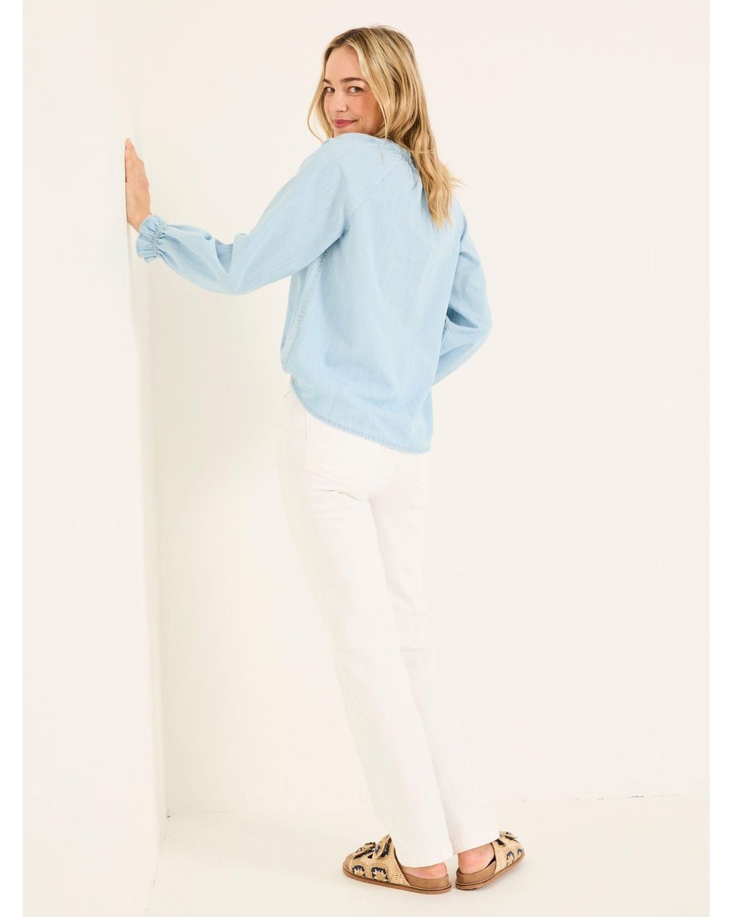 FatFace Blue Elise Wide Leg Jeans