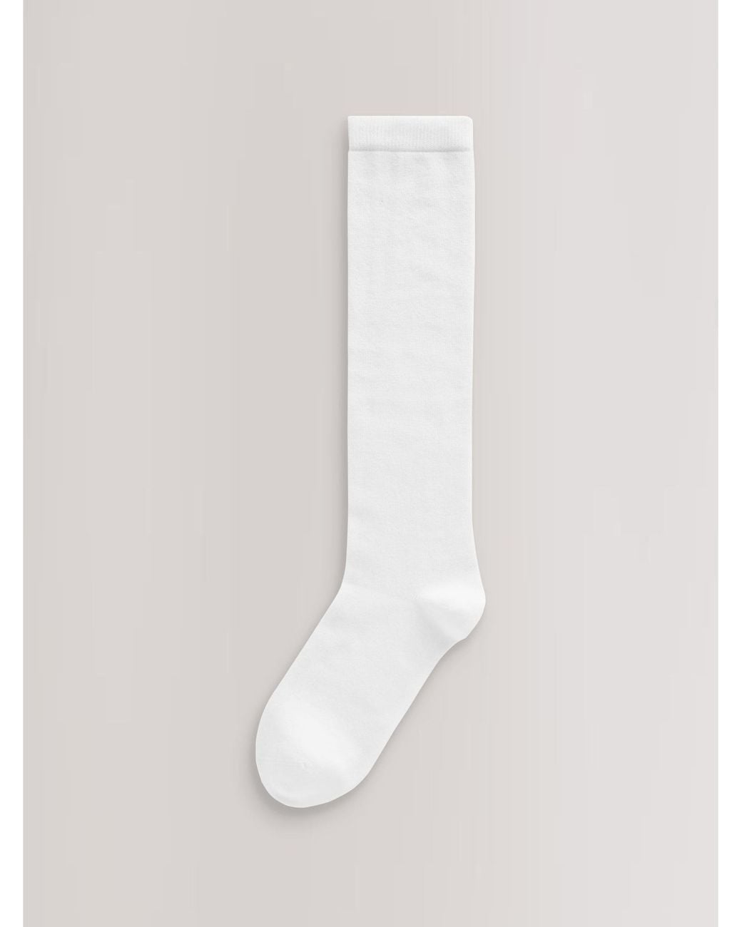 Next White Modal Blend Knee High Socks 2 Pack