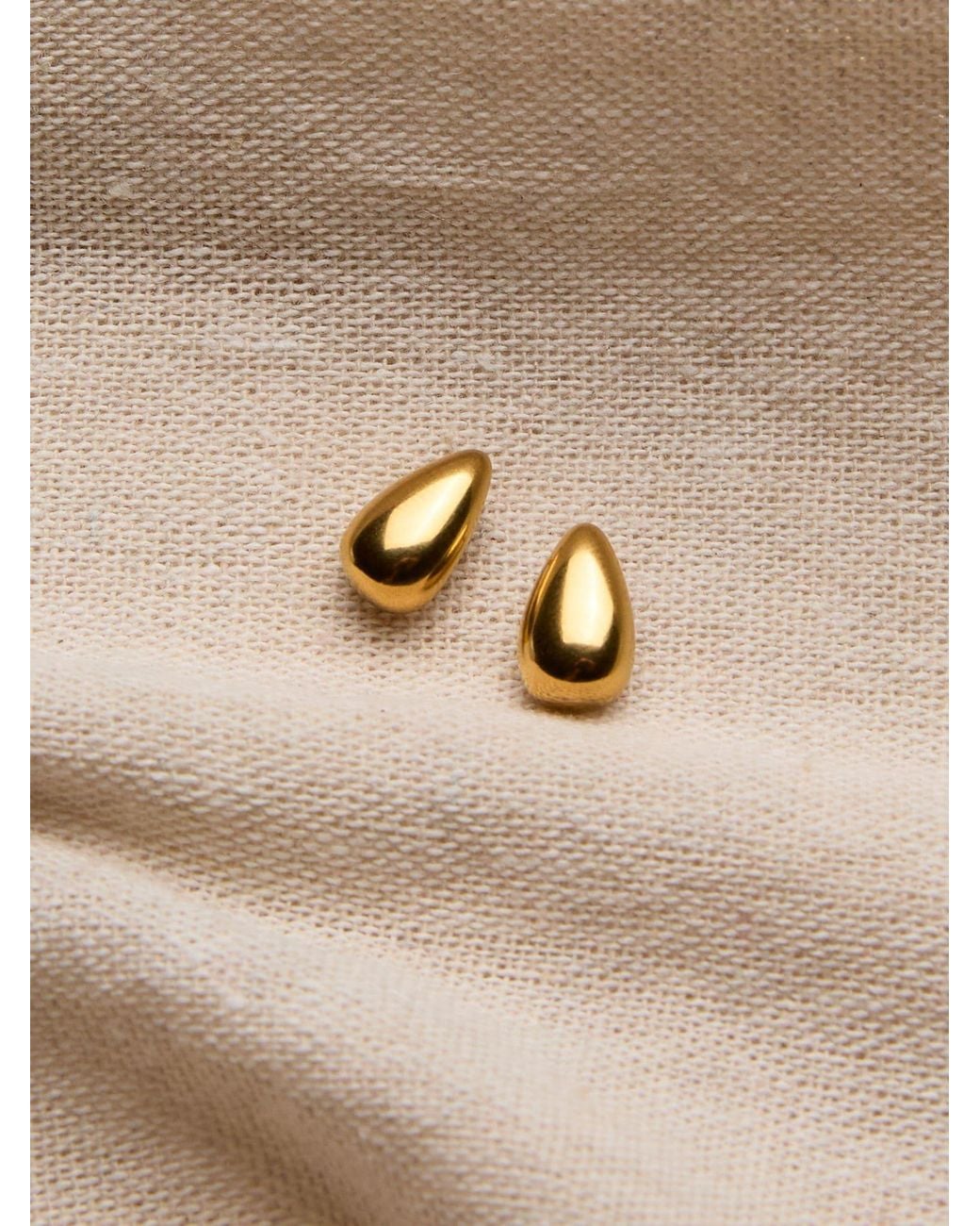 FatFace Natural Fatface Tone Waterproof Tear Drop Studs