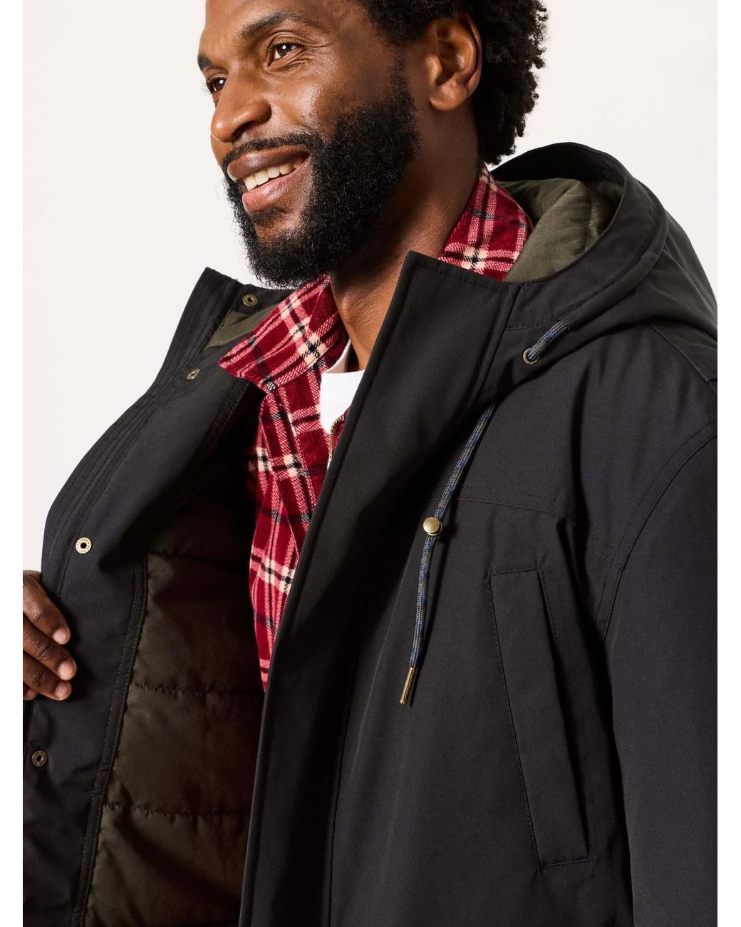 FatFace Black Waterproof Jacket for men
