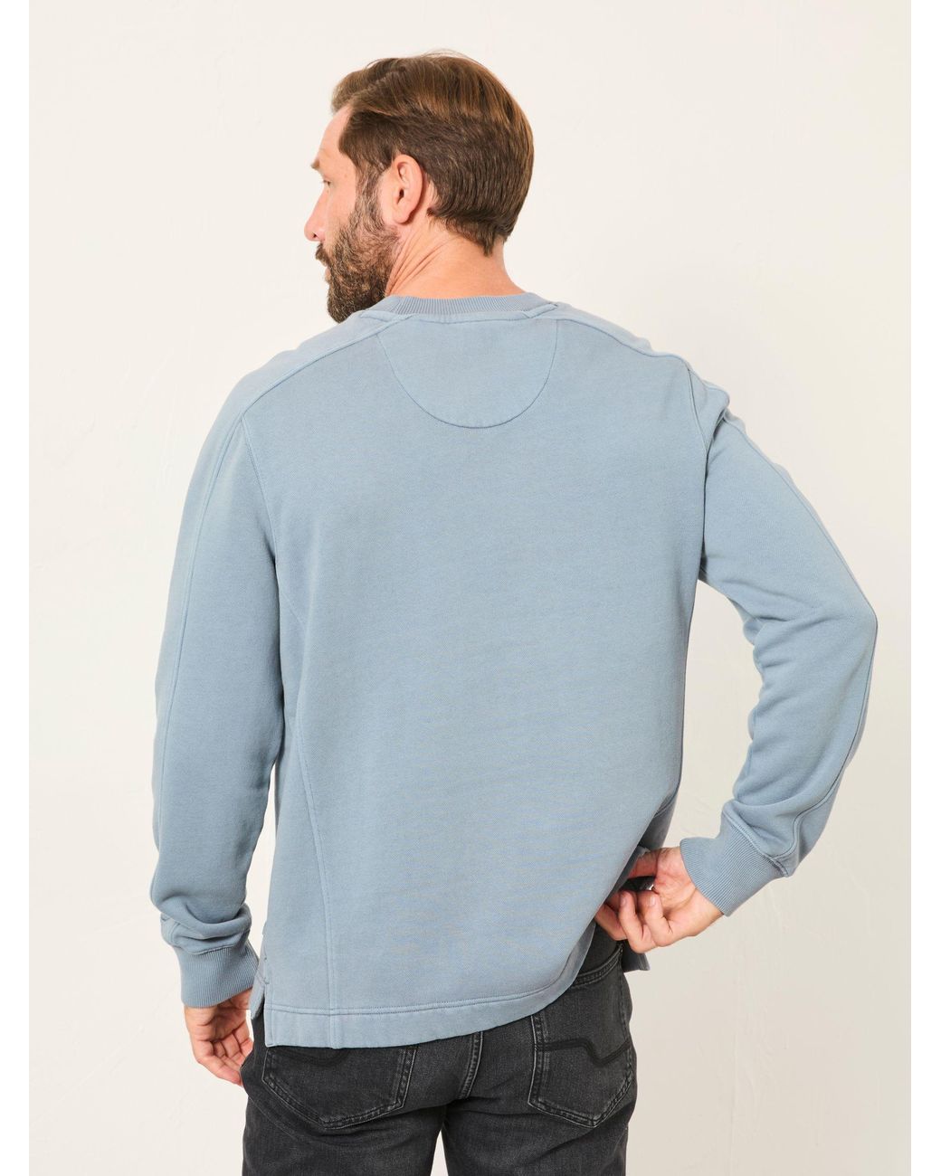 FatFace Blue Brooke Crew Sweat for men
