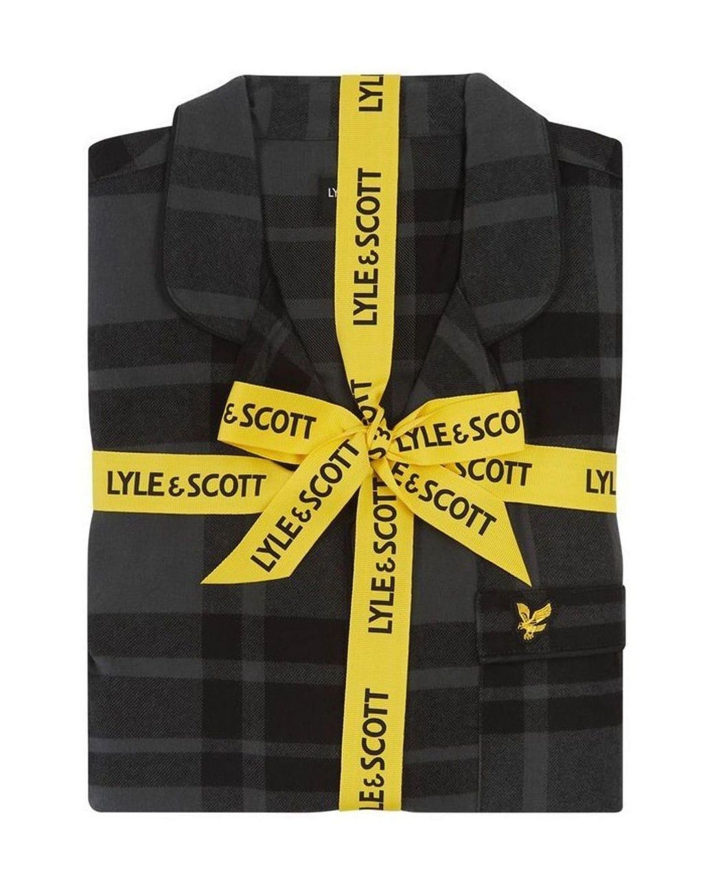 Lyle & Scott Black Julian Pyjamas Set for men