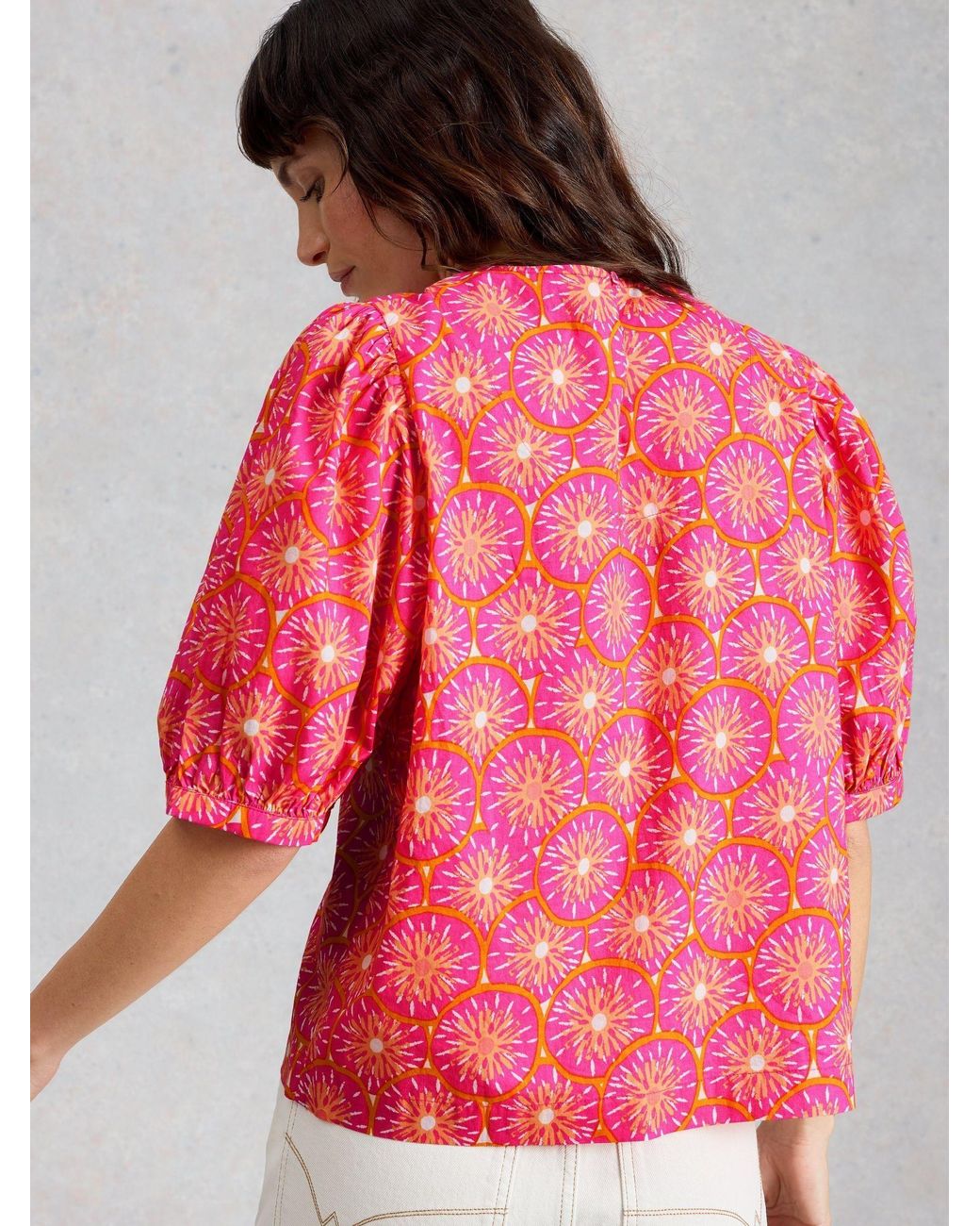 White Stuff Pink Natalie Shell Top