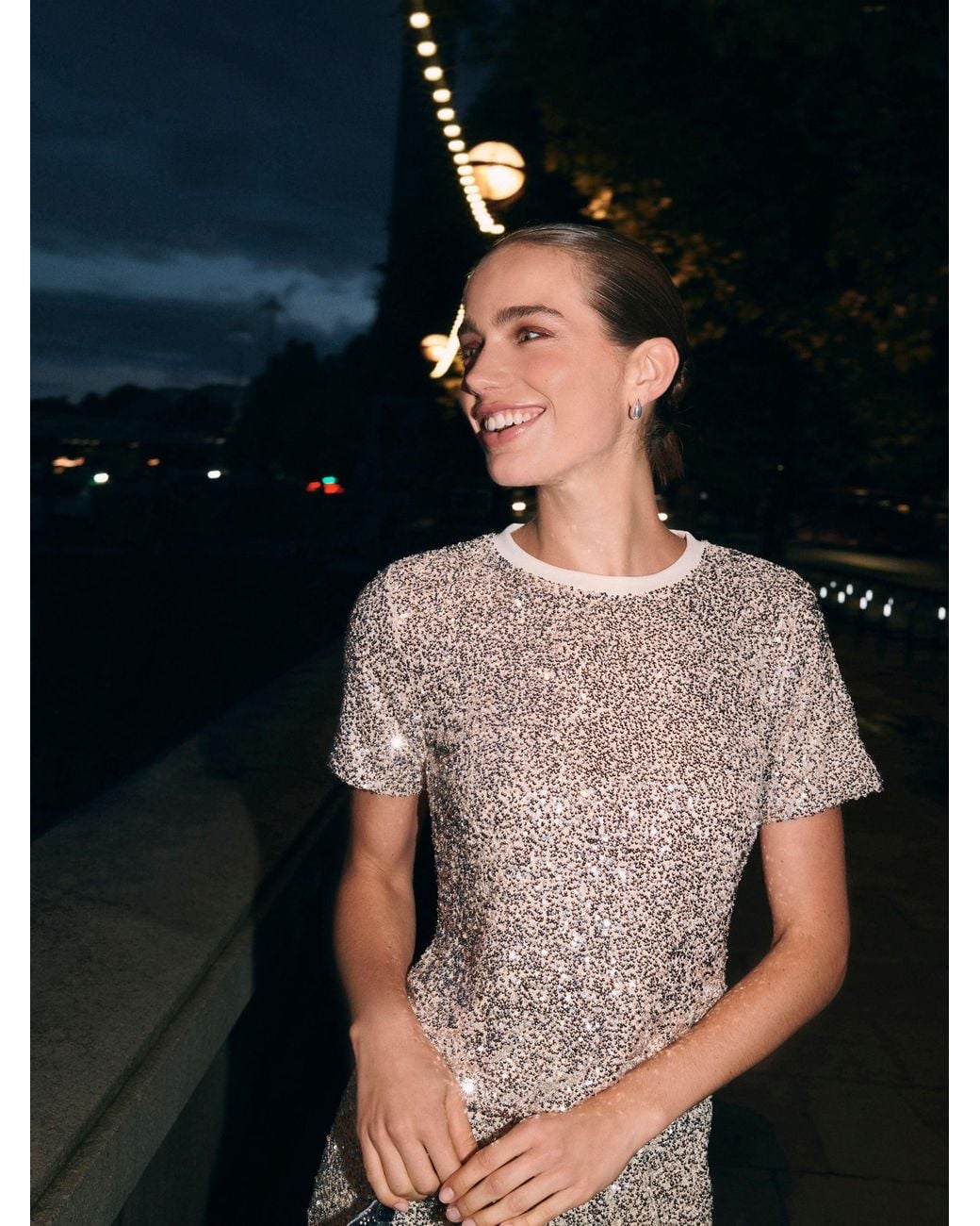 Never Fully Dressed Brown Sequin Mini Maeva Skirt