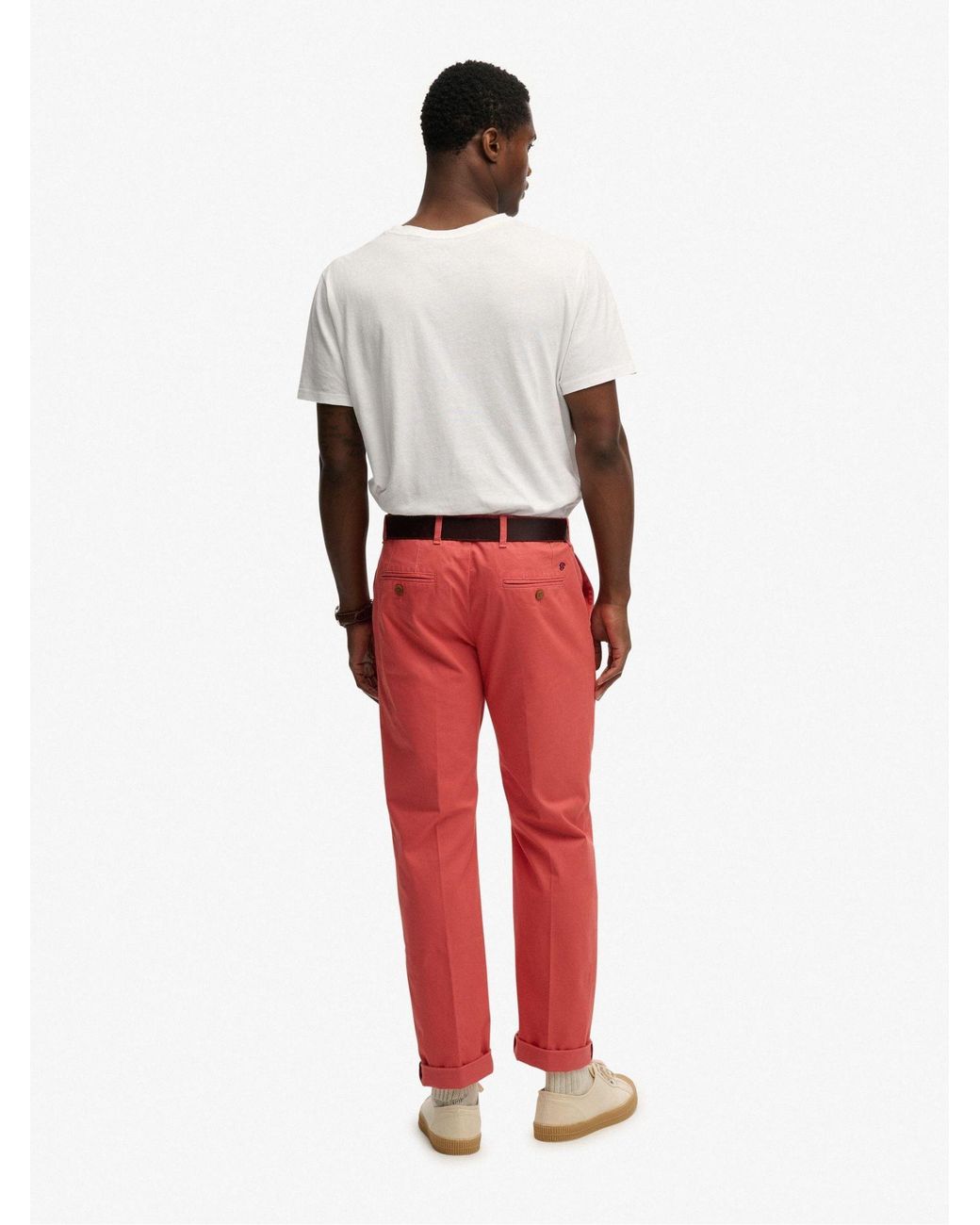 Superdry Red Premium Regular Chinos for men