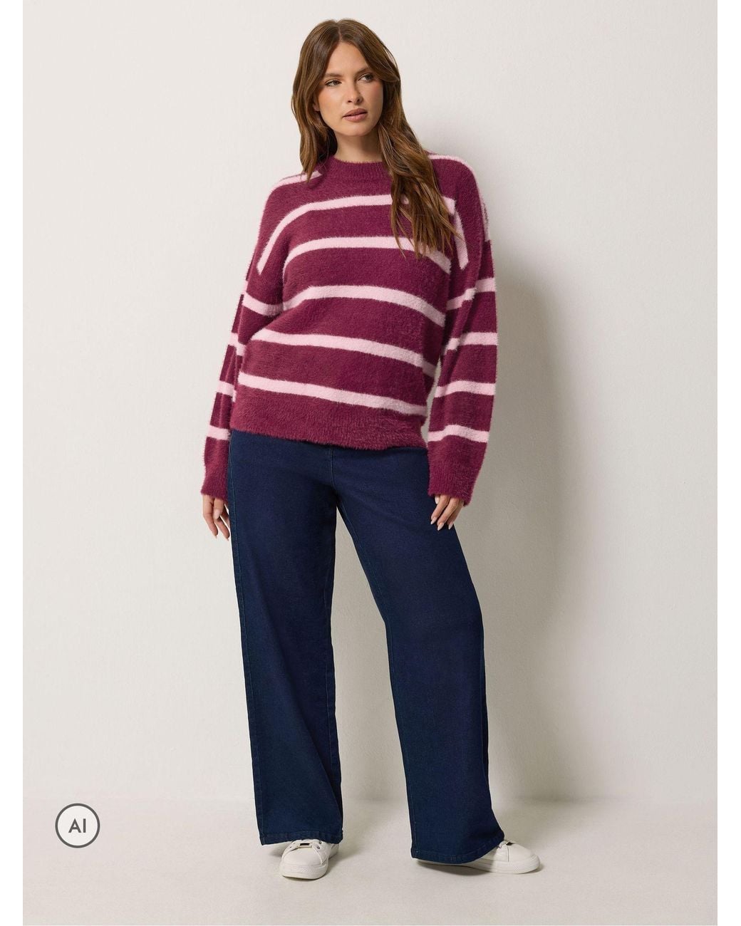 M Com Red Stripe Jumper