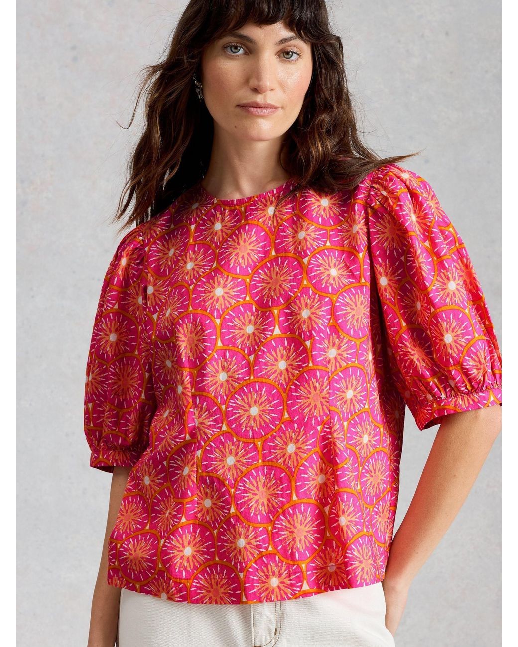 White Stuff Pink Natalie Shell Top