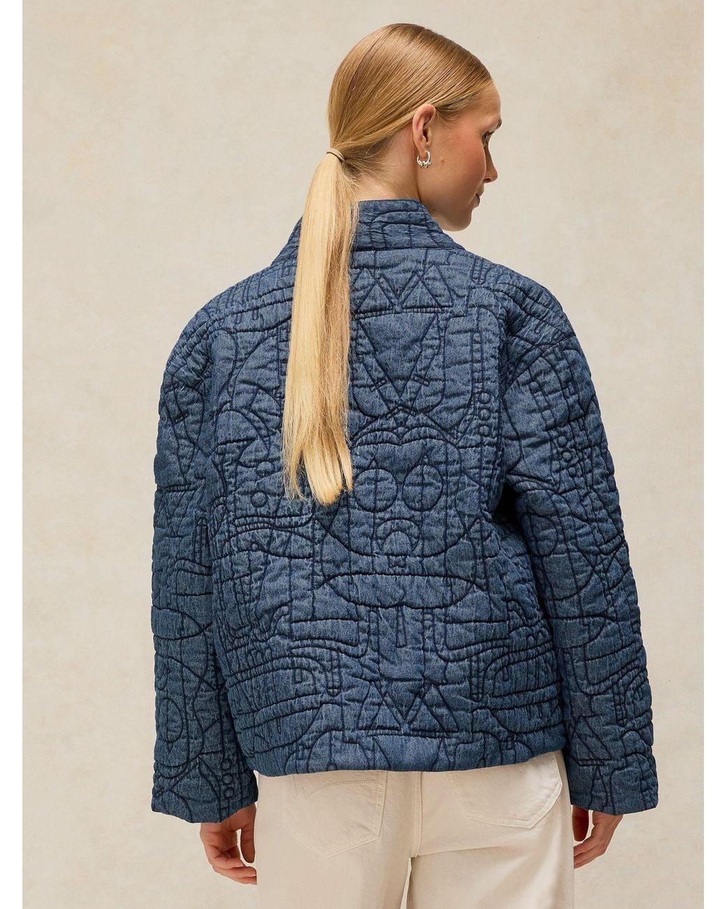 White Stuff Blue Elodie Reversible Jacket