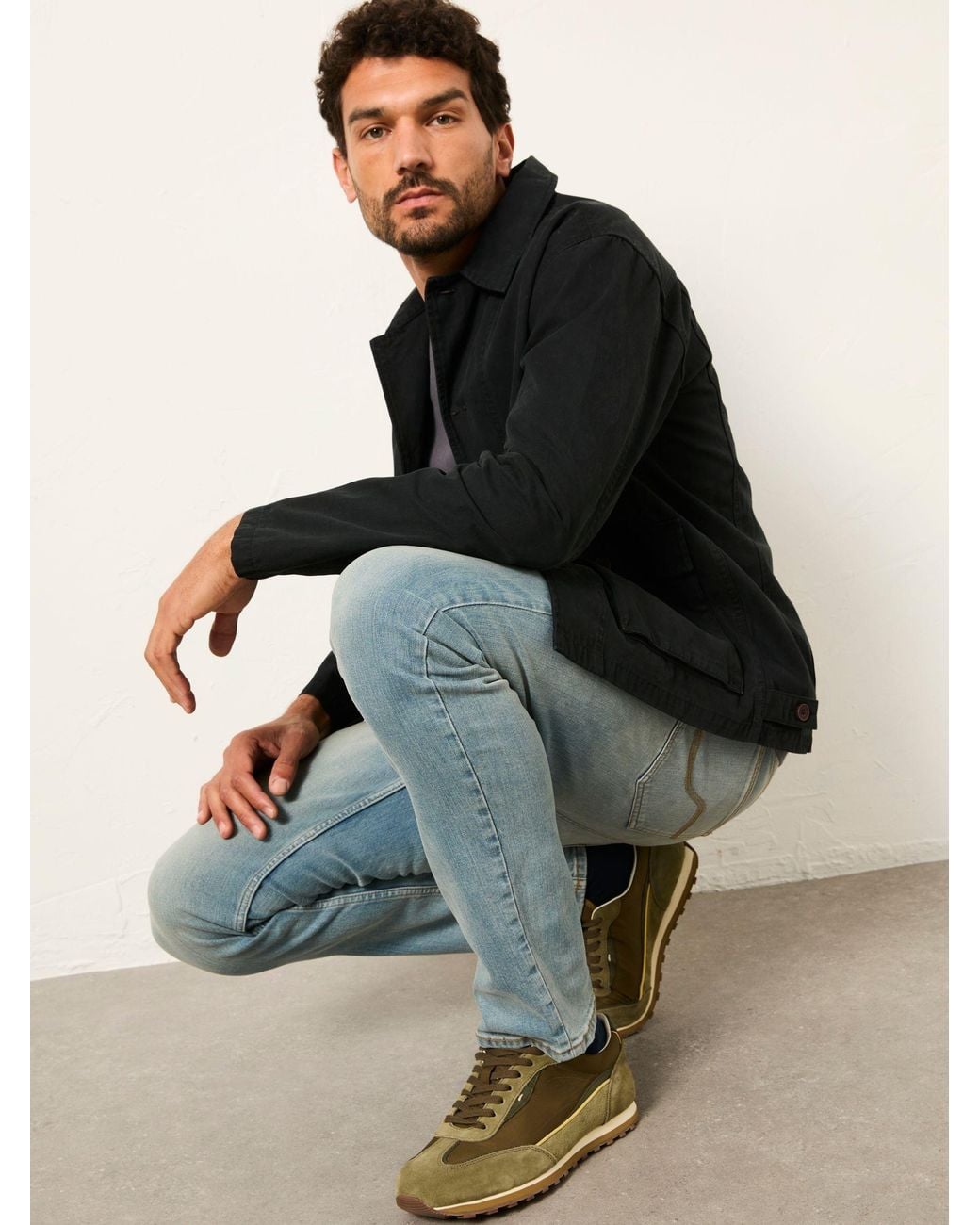 FatFace Blue Slim Fit Jeans for men