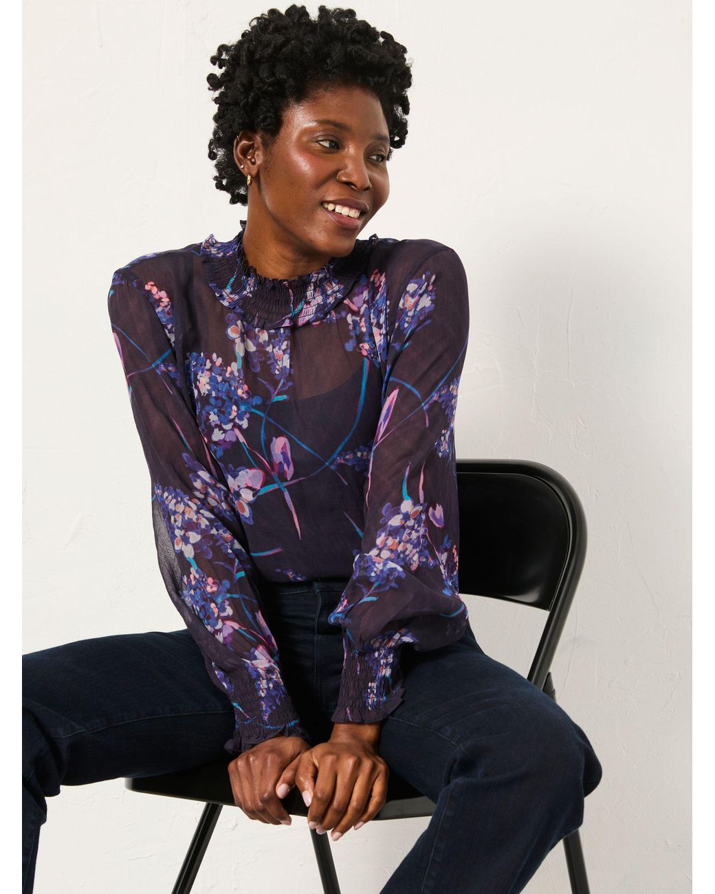 FatFace Blue Jaclyn Blouse