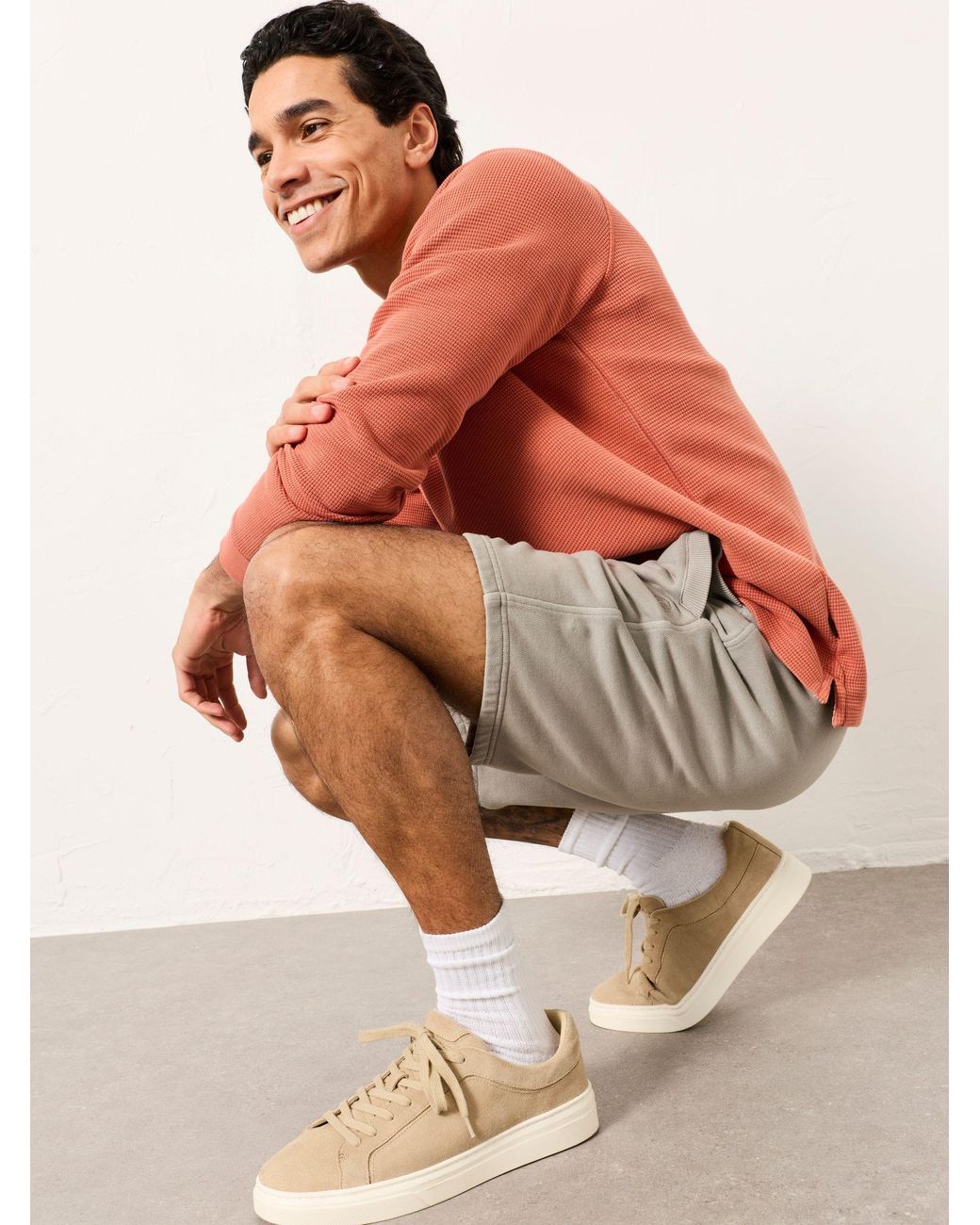 FatFace Gray Brooke Sweat Short for men