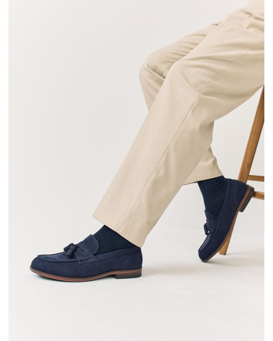 Next Tassel Loafers in Blue für Herren