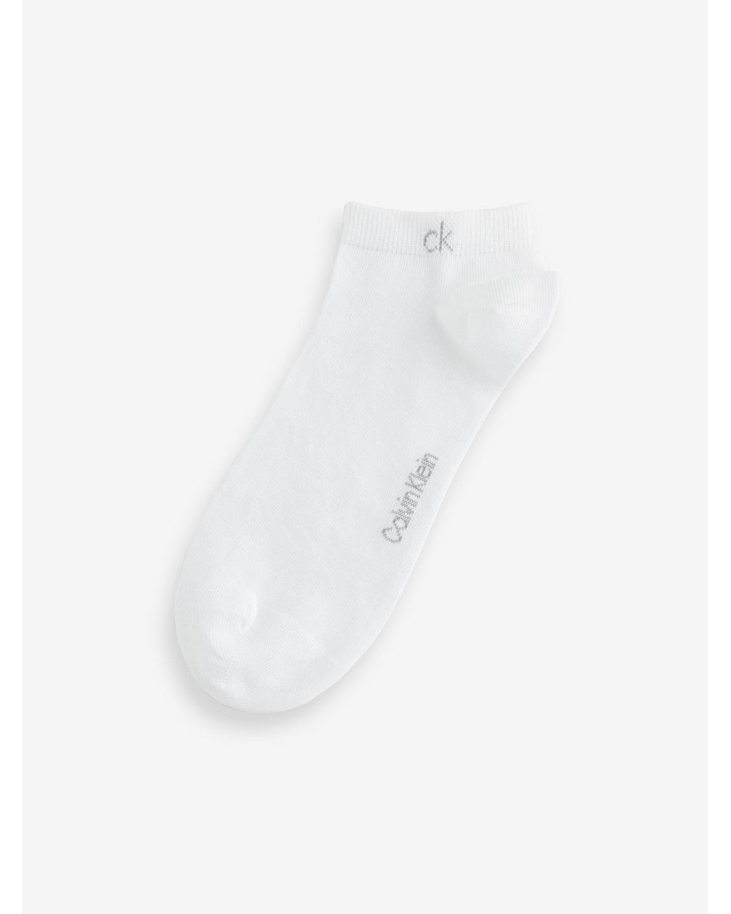 Calvin Klein Gray 6 Pack Logo Ankle Socks for men