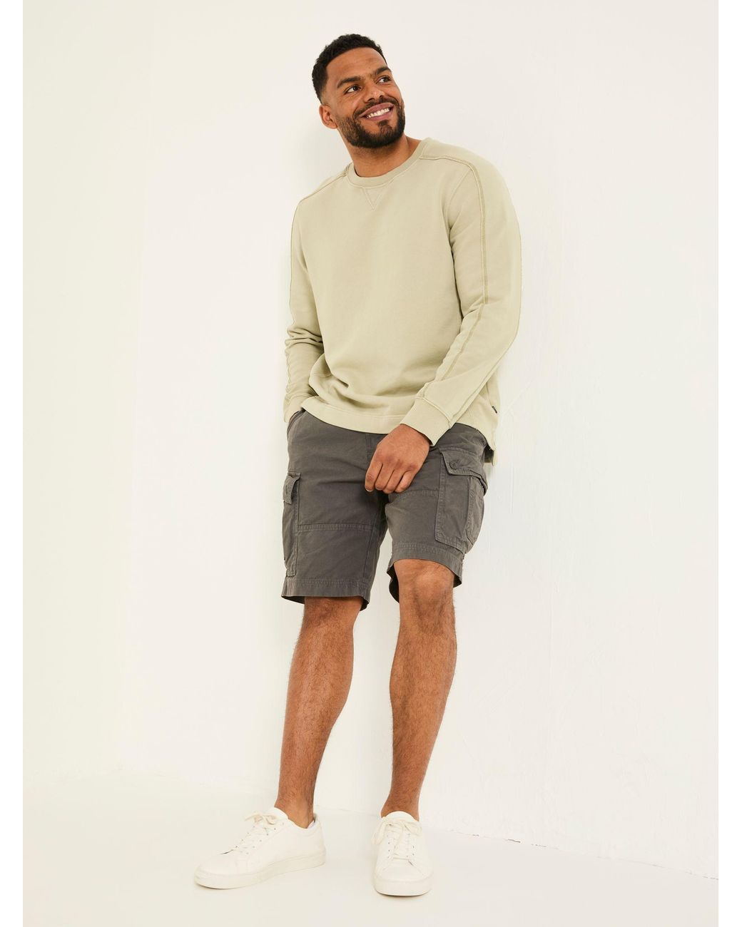 FatFace Natural Breakyard Cargo Shorts for men