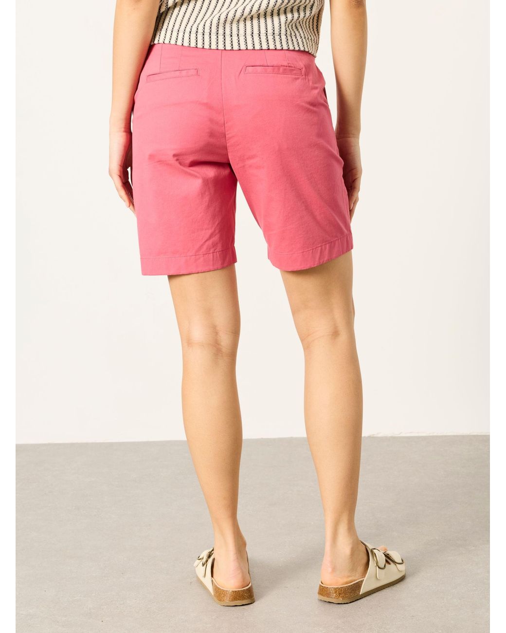 FatFace Pink Fatface Sandown Longline Chino Shorts
