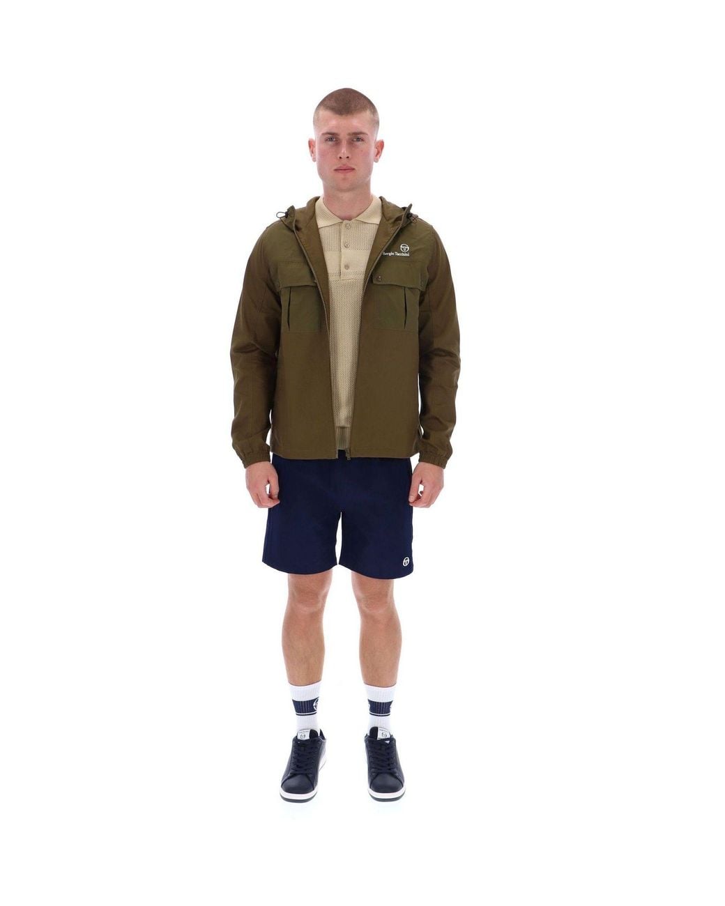 Sergio Tacchini Green Calisti Hooded Jacket for men