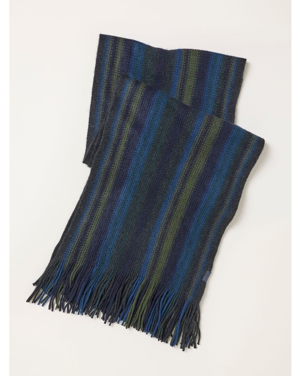 FatFace Blue Fatface Vertical Stripe Scarf for men