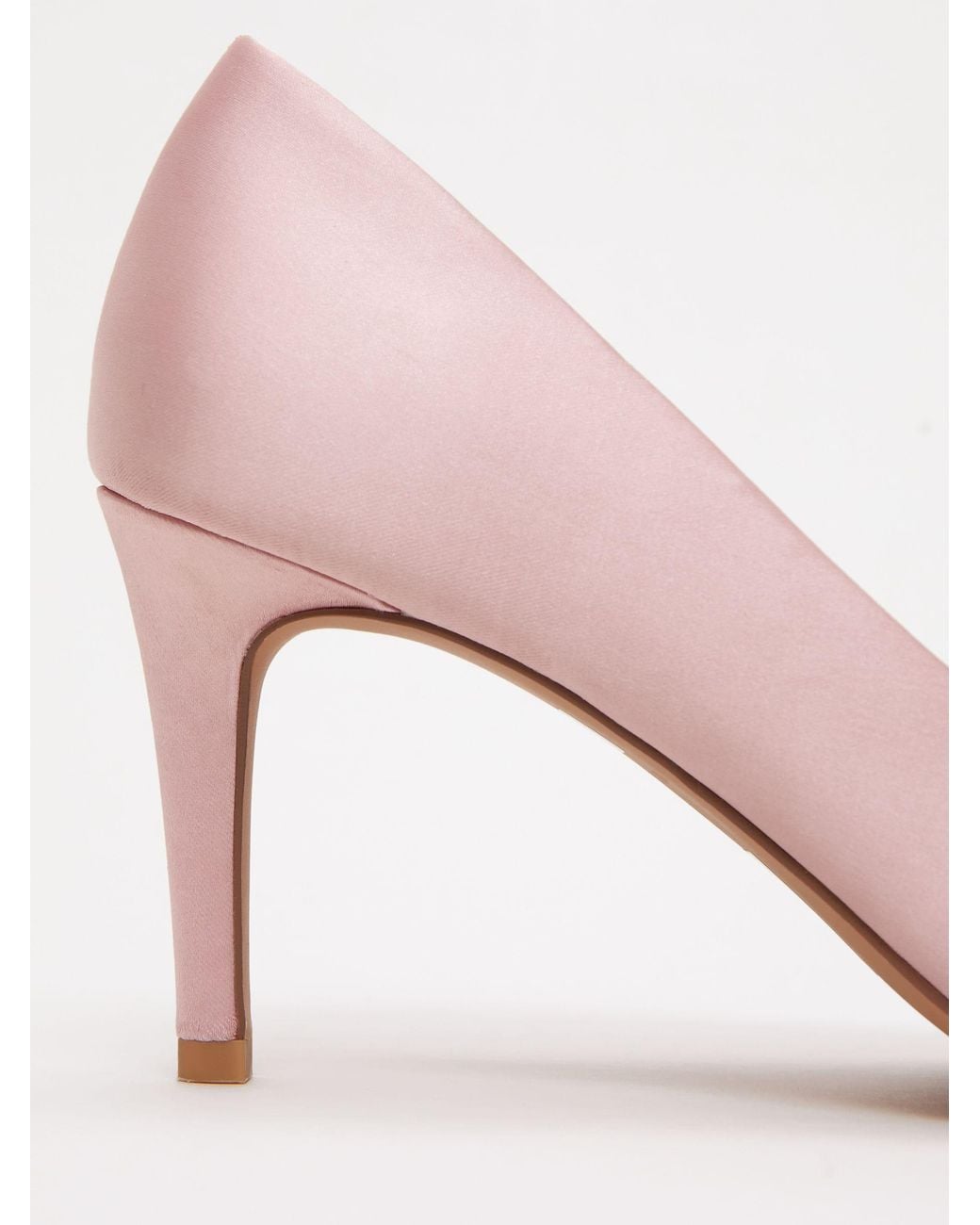 Phase Eight Pink Satin-Halbschuh