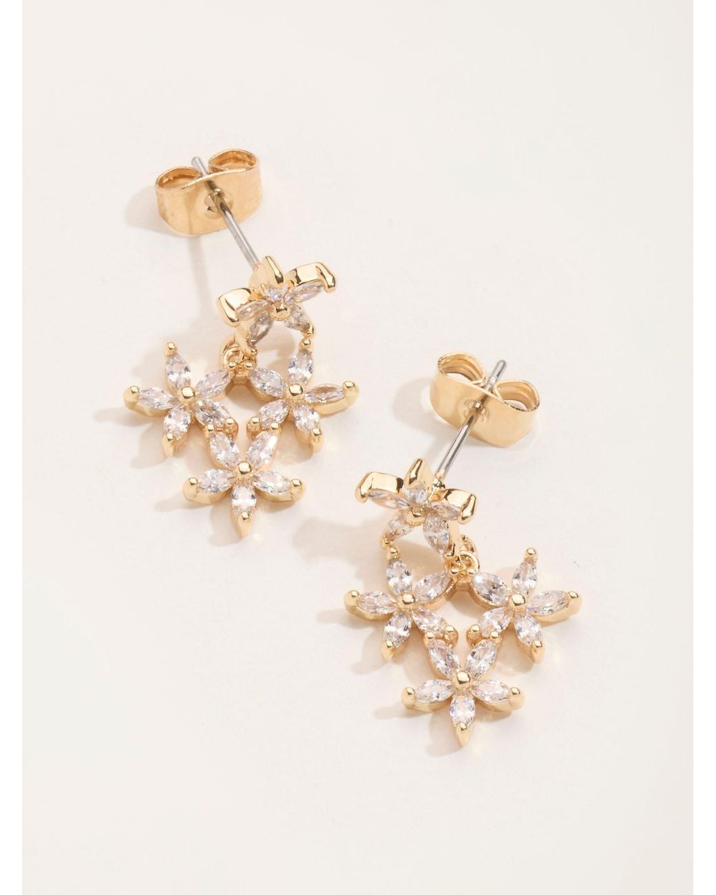 FatFace Natural Fatface Tone Flower Party Earrings