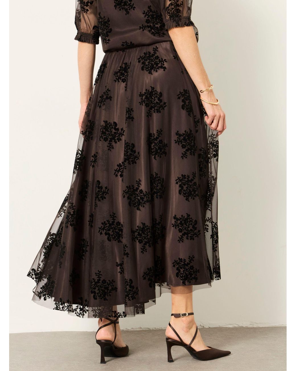 FatFace Brown Tulle Prom Skirt