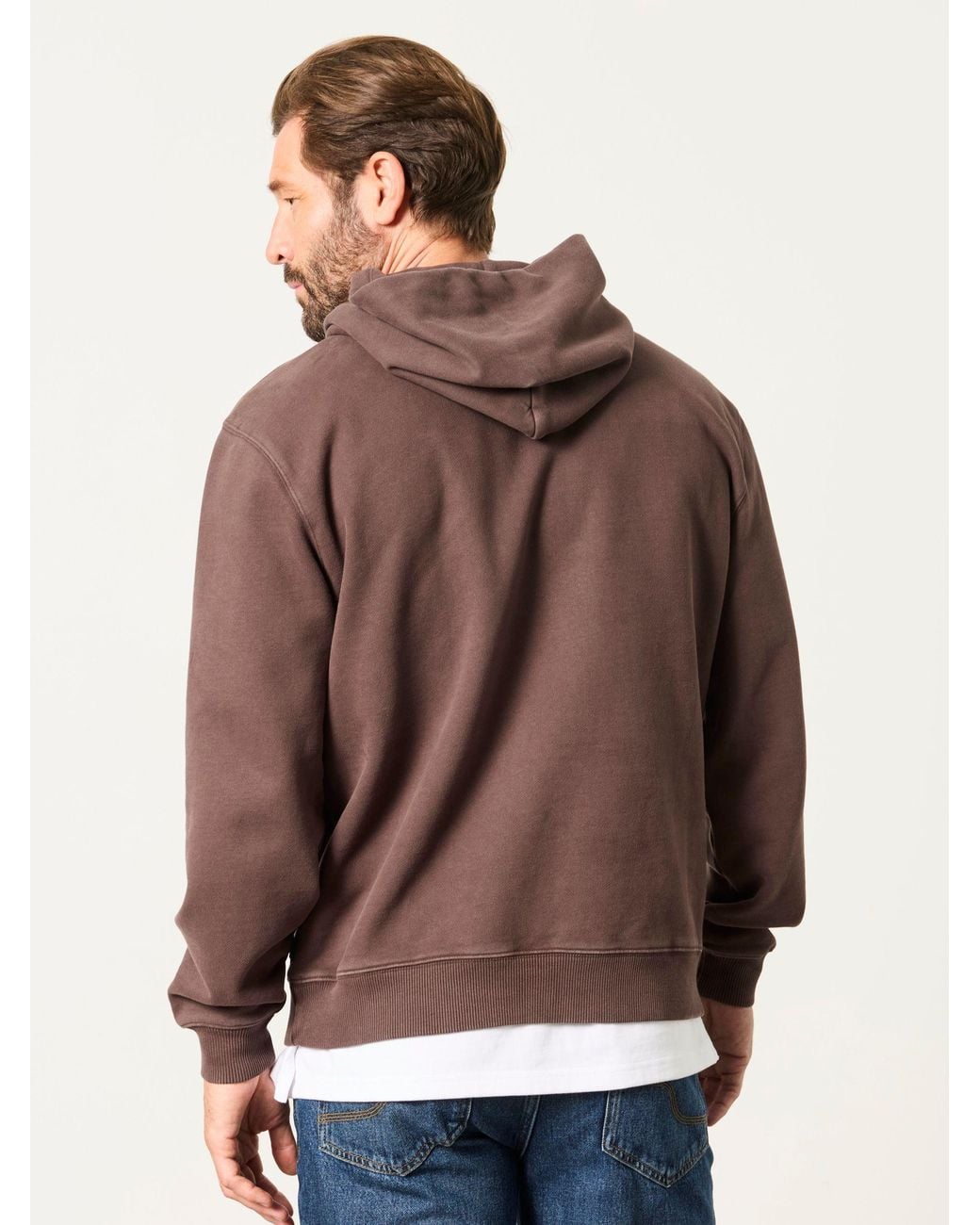 FatFace Brown Hayle Overhead Hoodie for men