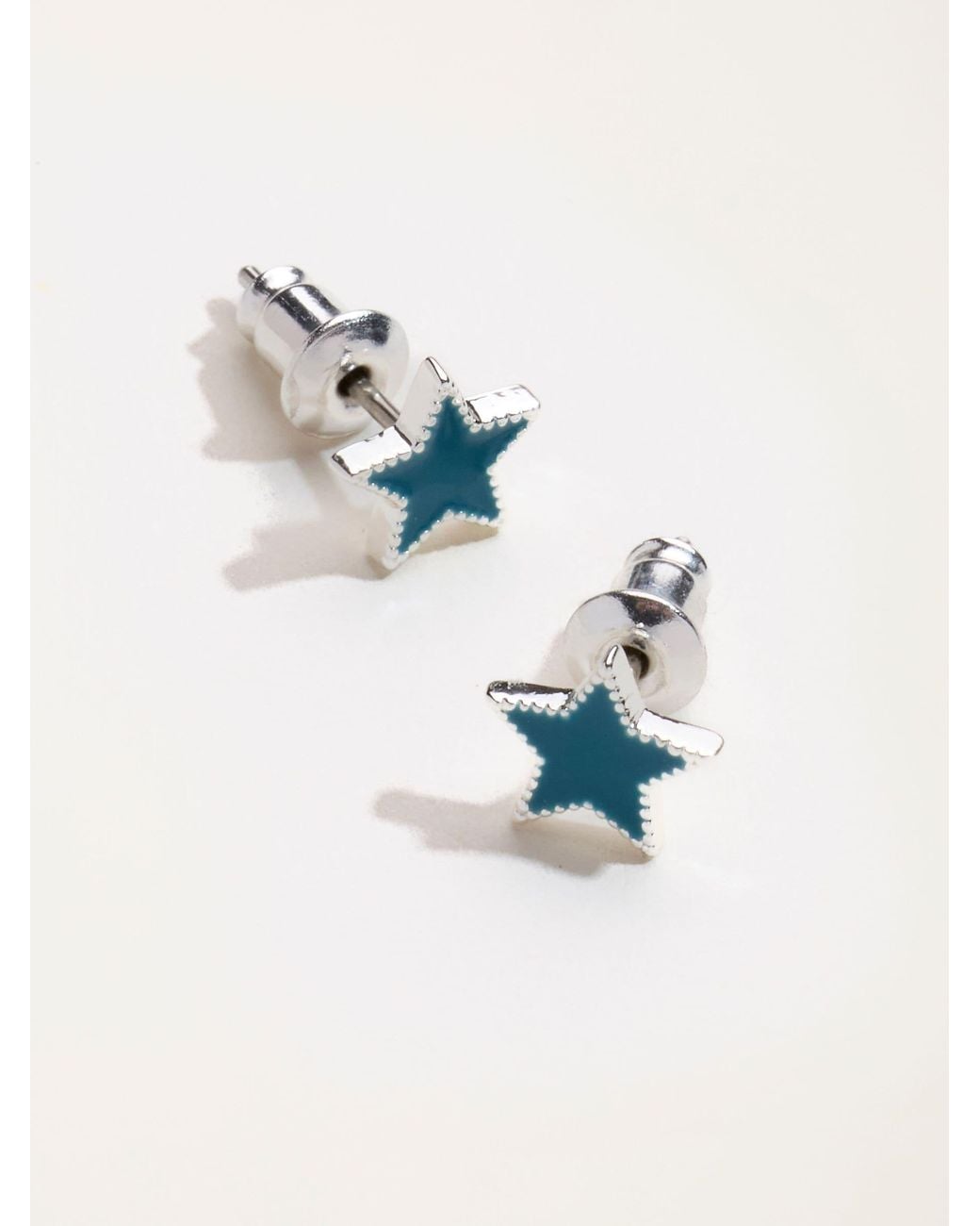 FatFace Blue Fatface Enamel Star Stud Earrings