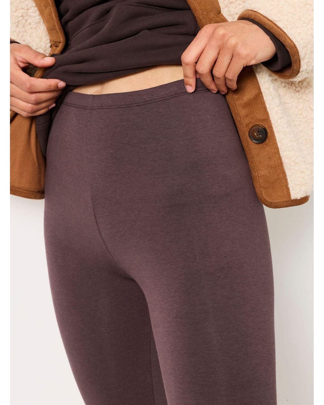 FatFace Brown Meribel Plain Leggings
