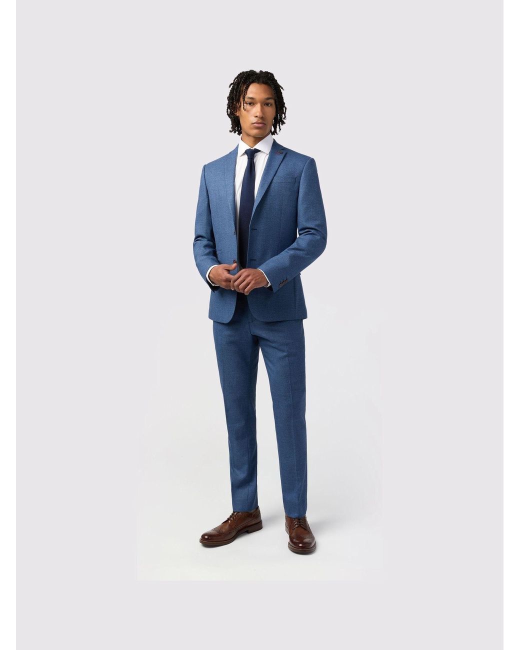 Antique Rogue Blue Blake Texture Jacket for men