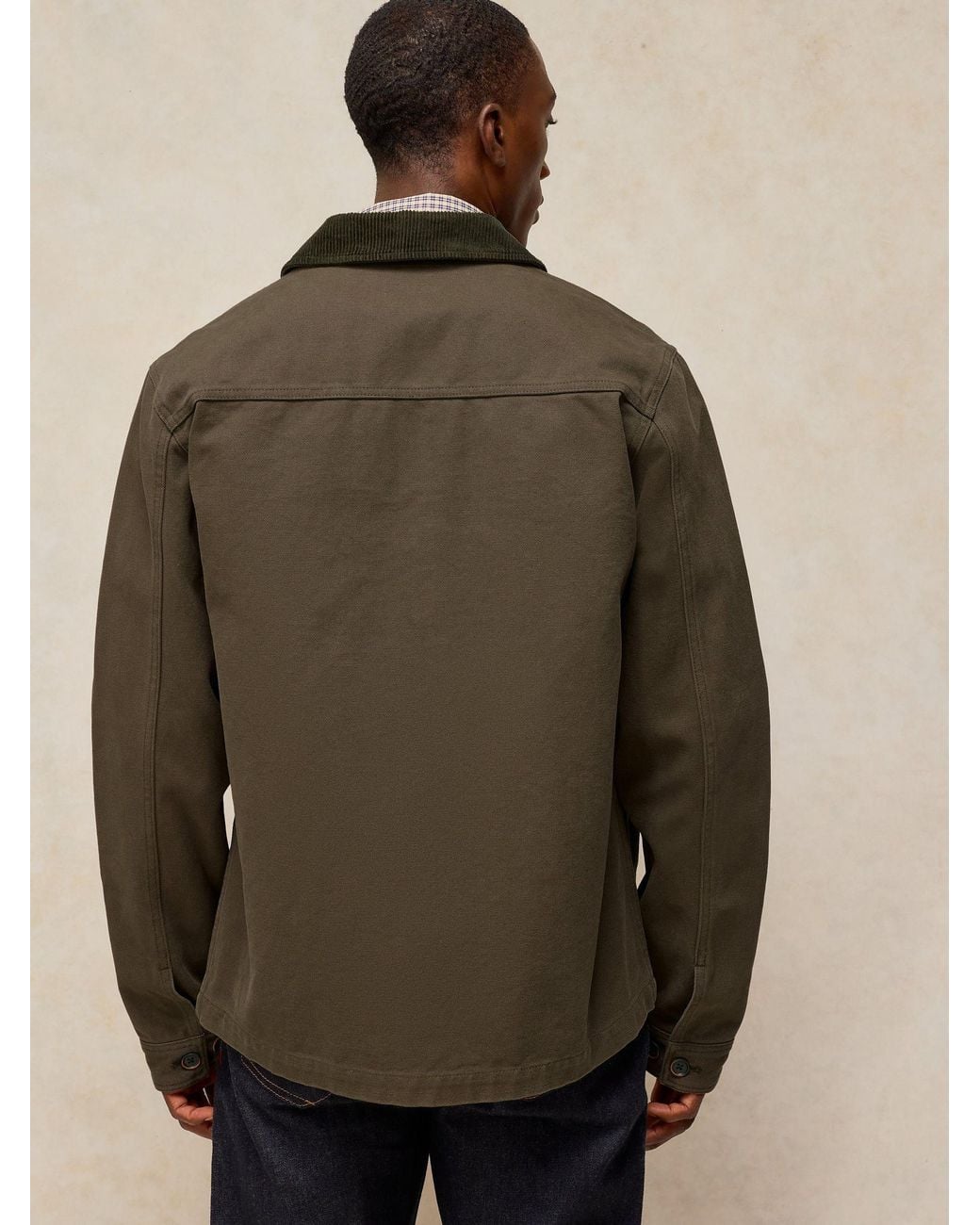 White Stuff Brown Westgate Cord Mix Jacket for men