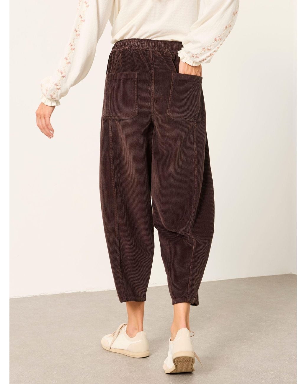 FatFace Brown Alev Tapered Cord Trousers