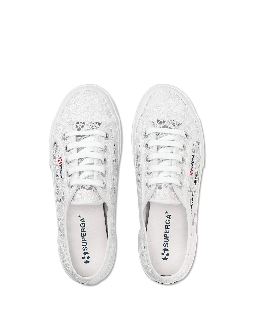 Superga White 2750 Macrame Canvas Trainers for men