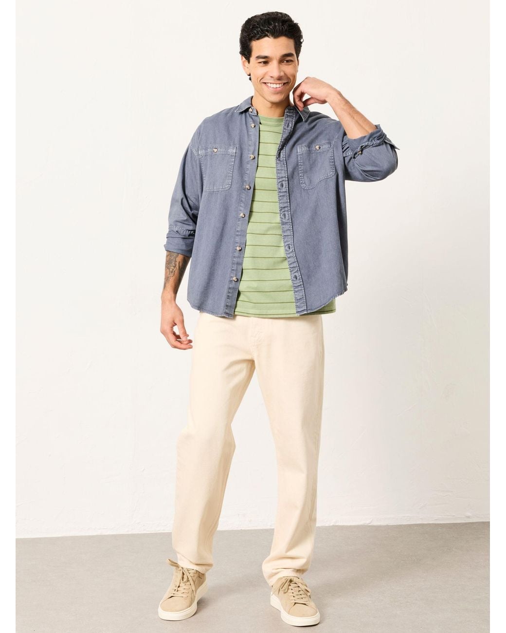 FatFace Natural Straight Fit Jeans for men