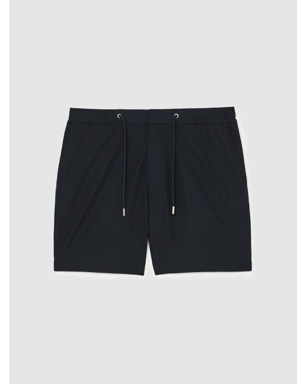Reiss Blue Textured Drawstring Shorts for men