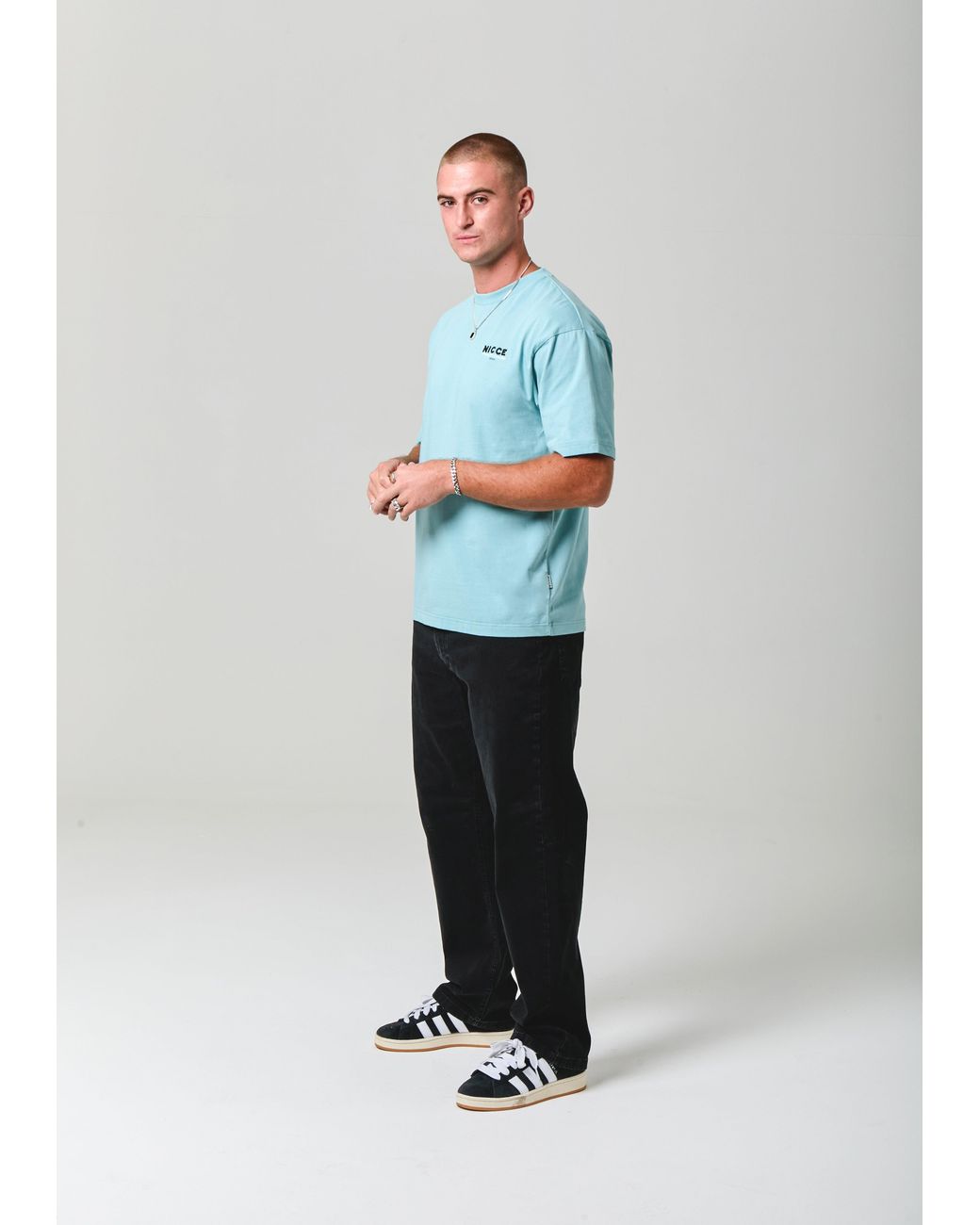 Nicce London Blue Meridian T-Shirt for men