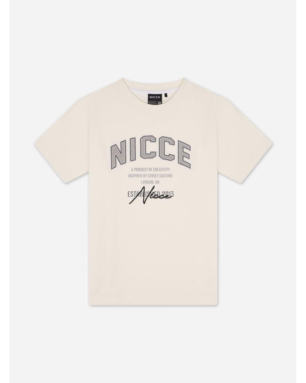 Nicce London White Elevate Oversized T-Shirt for men