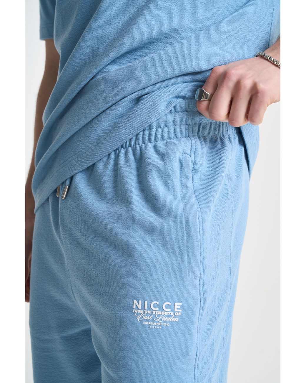 Nicce London Blue Cera Shorts for men