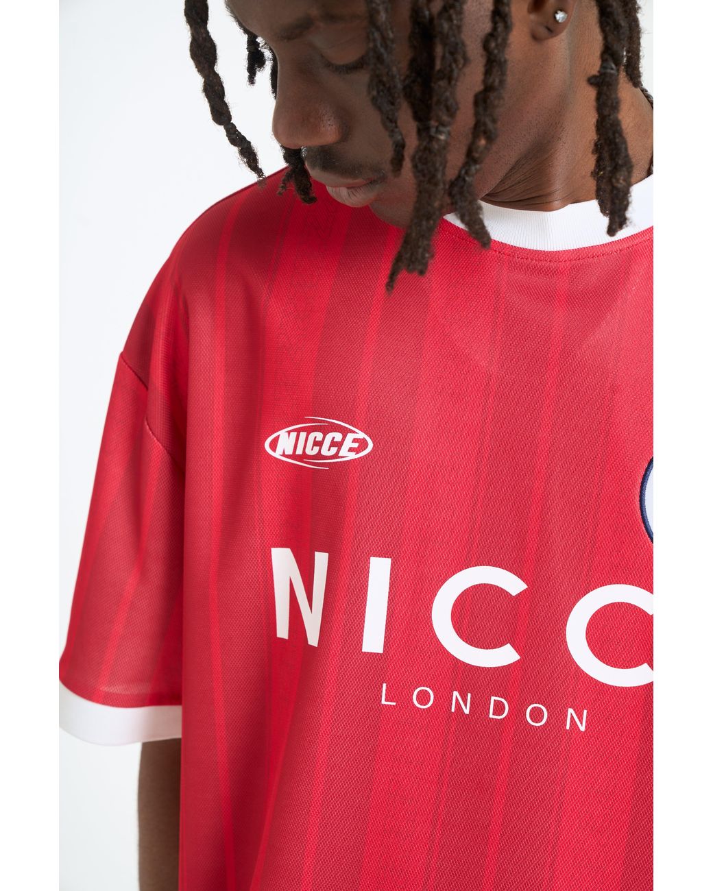 Nicce London Red Legend Football Shirt for men
