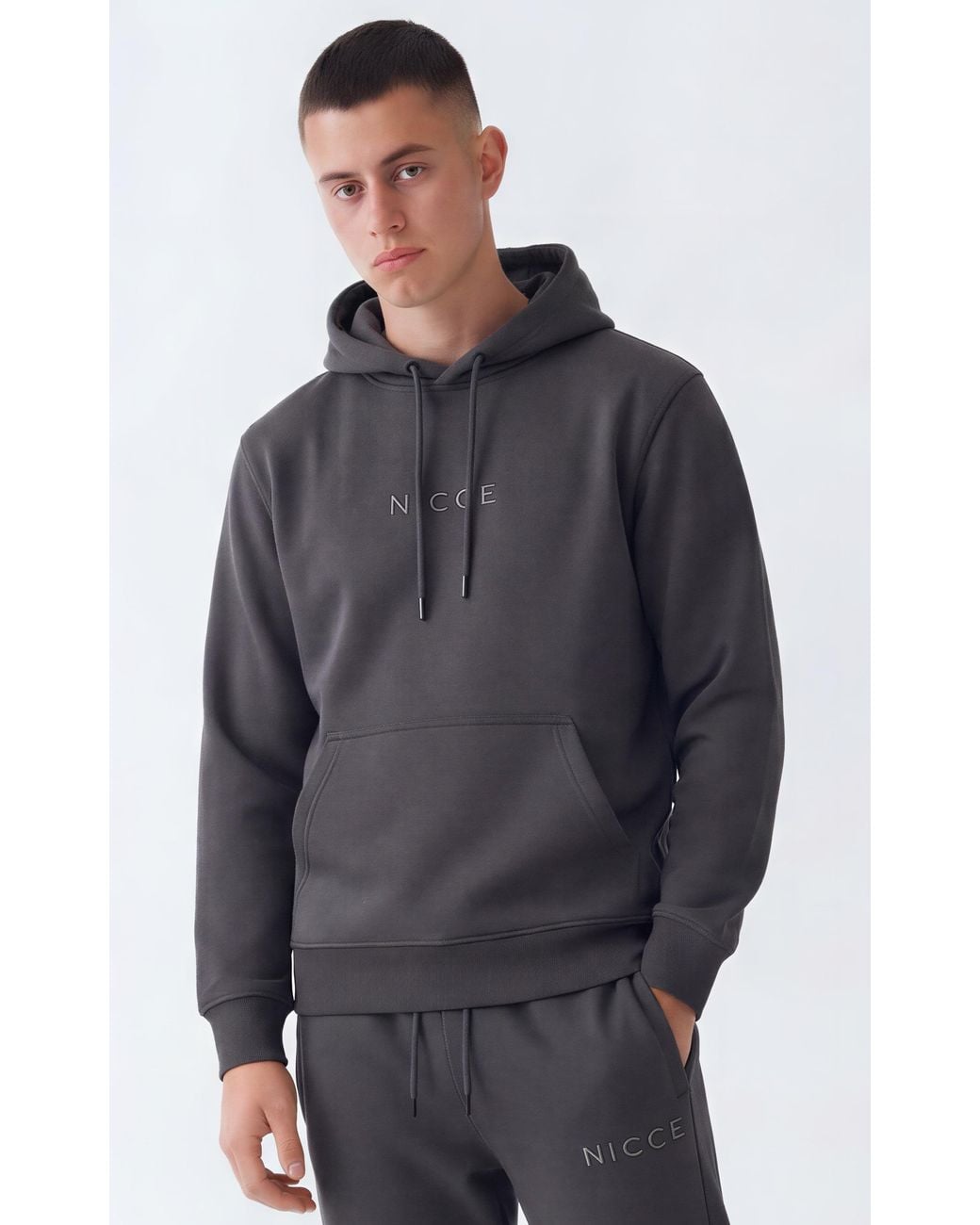 Nicce London Blue Mini Mercury Hoodie for men